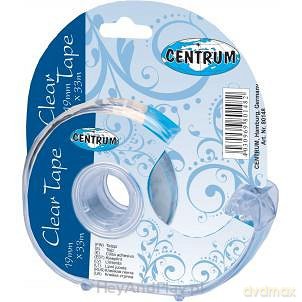 Taśma biurowa z dyspenserem 19mm x 33m 40mic 80148 Centrum