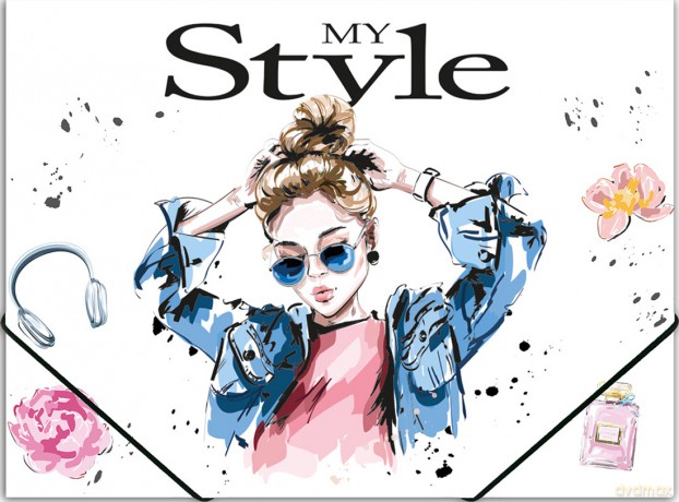 Teczka A4 na gumkę z nadrukiem PP My Style