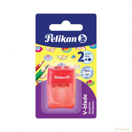 Temperówka podwójna z pojemnikiem 1 szt. mix