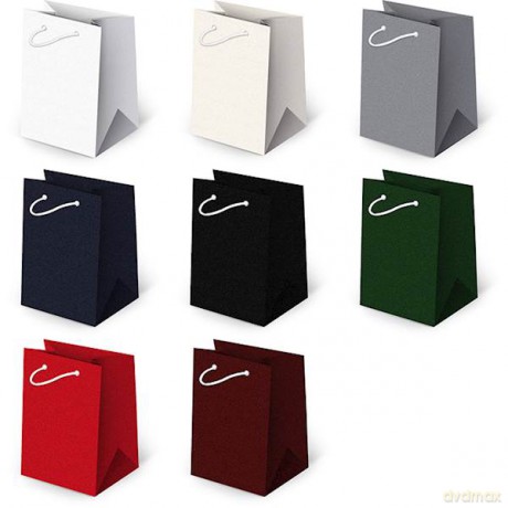 Torebki ozdobne t5 eko set 1 ciemne kolory 10 sztuk