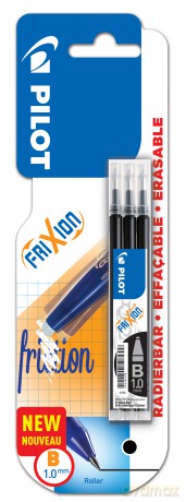 Wkład Frixion Pilot 1.0 czarny 3 sztuki