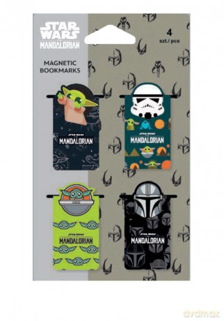 Zakładka magnetyczna Disney fashion Mandalorian 4 szt. Mix