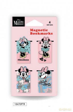 Zakładka magnetyczna Minnie mouse 4 szt. Mix