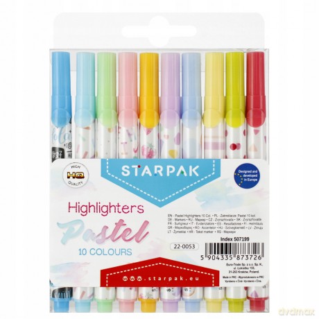 Zakreslacz 10kol Pastel Stk Etui 12/144