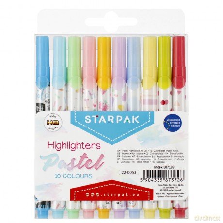Zakreslacz 10kol Pastel Stk Etui 12/144