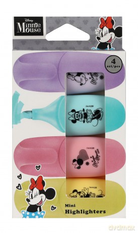 Zakreślacz Disney fashion Minnie Mouse mini 4 kolory