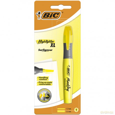 Zakreślacz Highlighter XL żółty BIC Blister