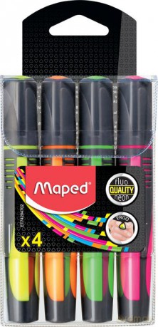 Zakreślacz Mapedfluo peps max 4 kolory