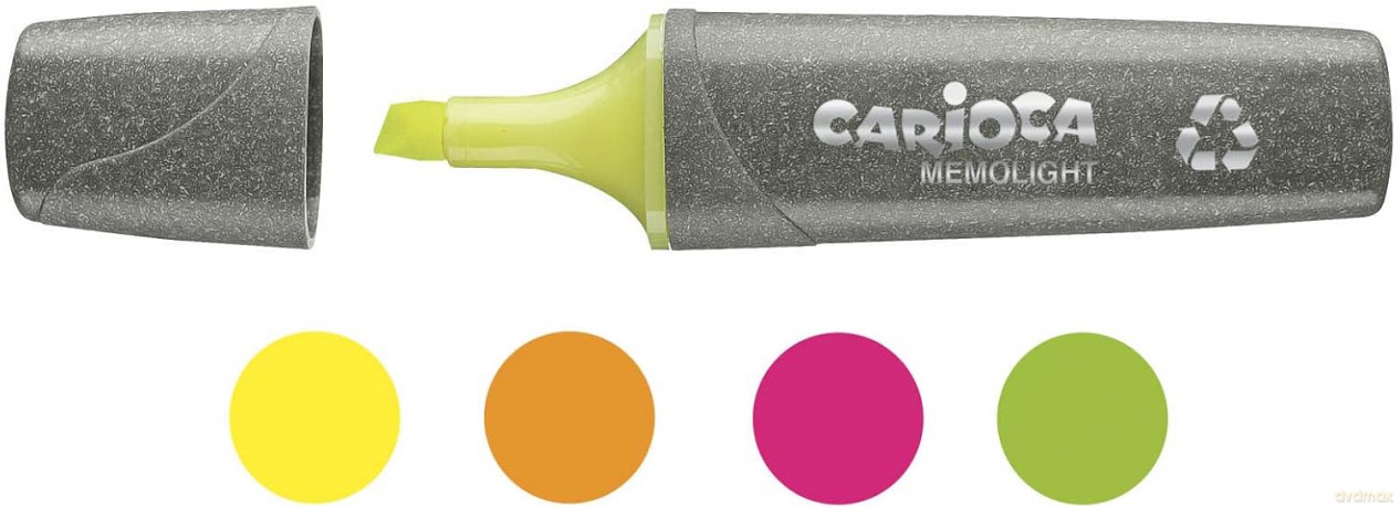 Zakreślacze EcoFamily 4 kolory Carioca 43098