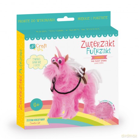 Zestaw DIY zwierzaki futrzaki Jednorożec