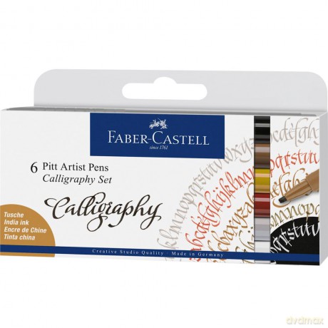 Zestaw do kaligrafii Pitt Artist Pen 6 sztuk