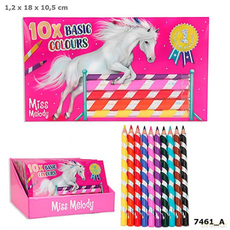 Zestaw kredek miss melody 10 kolorów 7461A