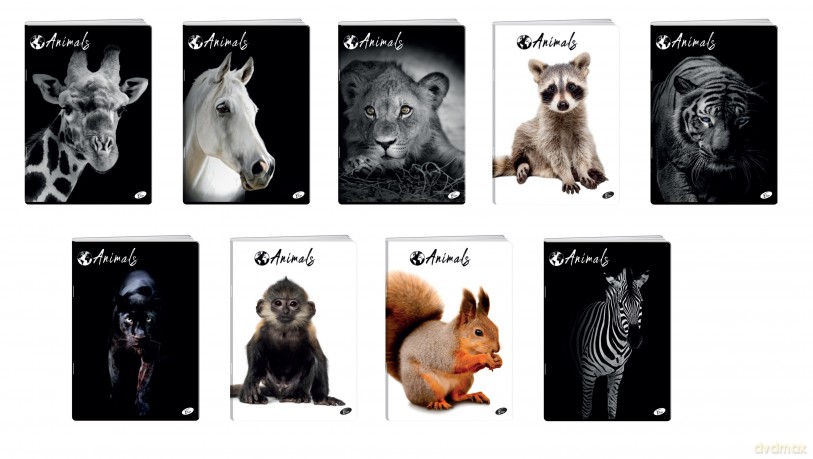 Zeszyt A4 60K linia ANIMALS pakiet 10 sztuk
