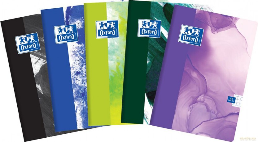 Zeszyt A4 60k linia Oxford paint mix pakiet 5 szt.