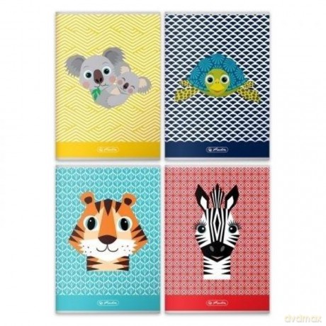 Zeszyt A5 32k kratka Herlitz cute animals pakiet 10 sztuk