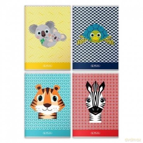 Zeszyt A5 32k linia Herlitz cute animals pakiet 10 sztuk