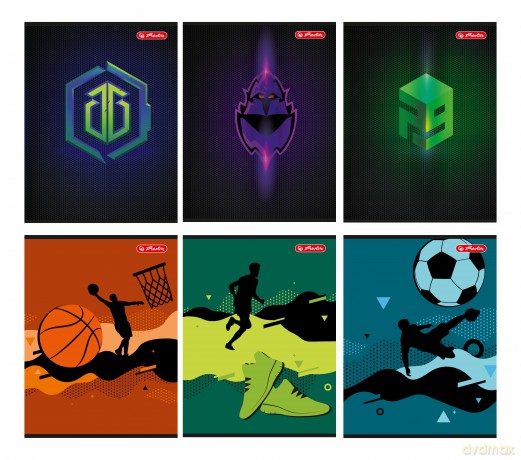 Zeszyt A5 32k linia Herlitz games&sport pakiet 10 sztuk