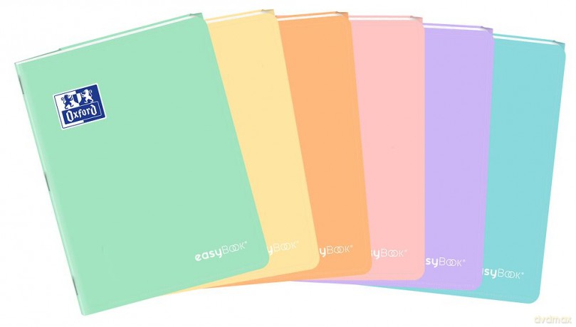Zeszyt A5 60k linia Oxford PP easybook pastel mix pakiet 8 szt.