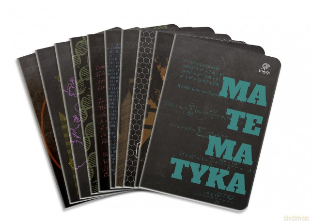 Zeszyt A5 64K tematyczny Black pack pakiet 10 sztuk