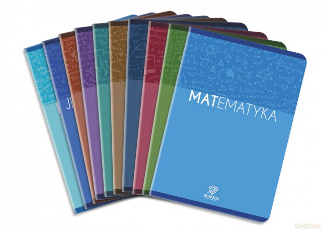 Zeszyt A5 64K tematyczny Just school pakiet 10 sztuk