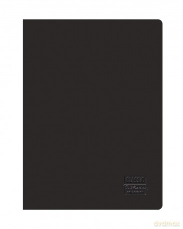 Zeszyt A5 96k kratka Herlitz rainbow classic czarny pakiet 5 szt.