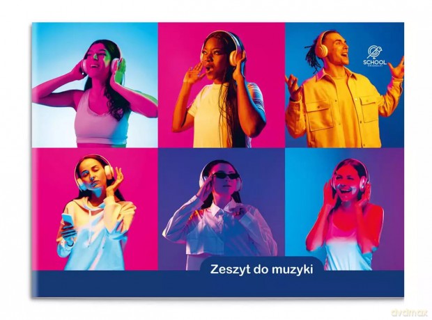 Zeszyt do muzyki A5 16K pięciolinia pakiet 5 sztuk