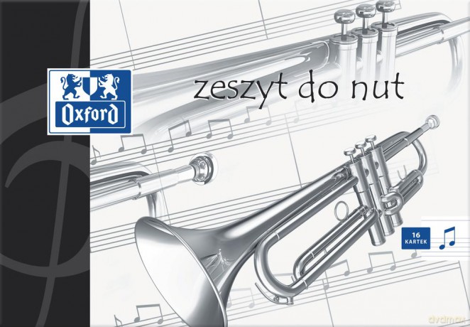 Zeszyt do nut A5 16k Oxford pakiet 10 sztuk