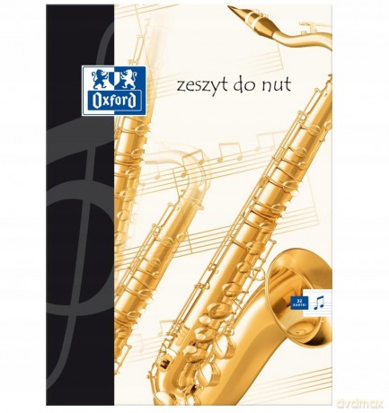 ZESZYT DO NUT OXFORD A4 32K pięciolinia PAKIET 10 SZTUK