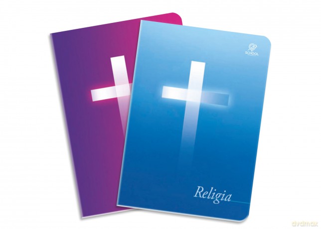 Zeszyt do religii A5 64K kratka pakiet 5 sztuki mix