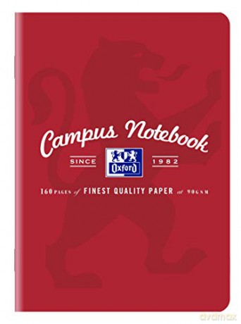 ZESZYT OXFORD CAMPUS A5 80K 90G KR MA kratka z marginesem PAKIET 5 SZTUK