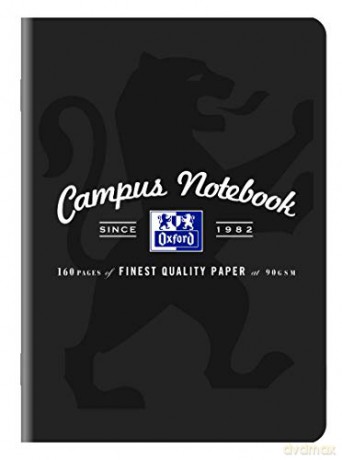 ZESZYT OXFORD CAMPUS A5 80K 90G KR MA kratka z marginesem PAKIET 5 SZTUK