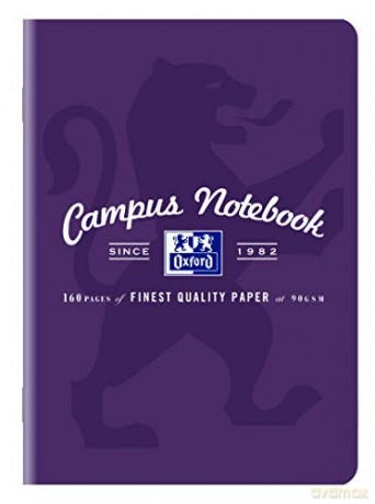 ZESZYT OXFORD CAMPUS A5 80K 90G KR MA kratka z marginesem PAKIET 5 SZTUK
