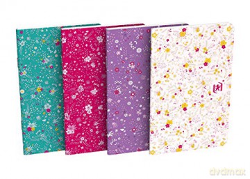 ZESZYT OXFORD FLORAL 90X140MM 30K 90G LI linia PAKIET 10 SZTUK