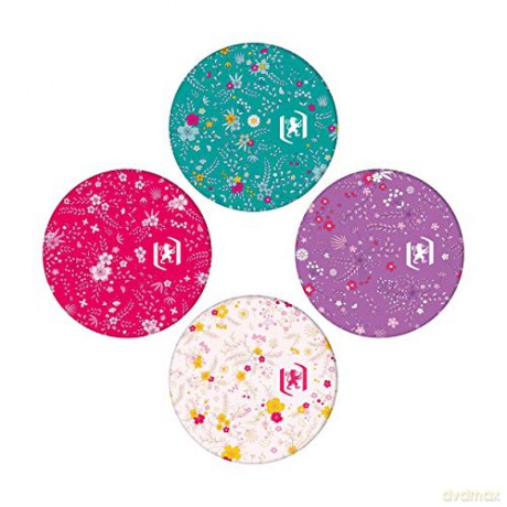 ZESZYT OXFORD FLORAL 90X140MM 30K 90G LI linia PAKIET 10 SZTUK