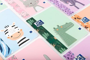 ZESZYT OXFORD KIDS A5 16K 90G LP1K linia podwójna PAKIET 10 SZTUK