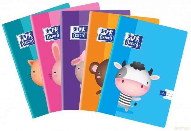 ZESZYT OXFORD KIDS A5 16K LIP linia podwójna PAKIET 10 SZTUK