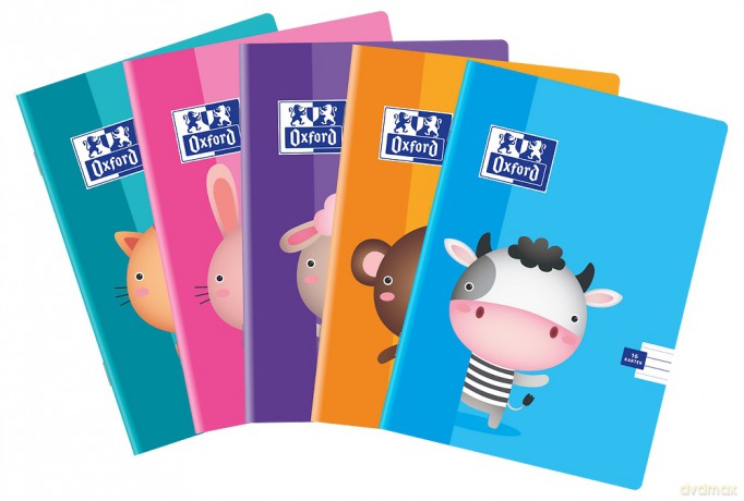 ZESZYT OXFORD KIDS A5 16K LIP linia podwójna PAKIET 10 SZTUK