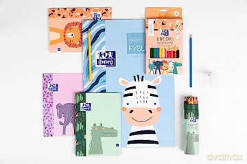 ZESZYT OXFORD KIDS A5 32K 90G K5X5 kratka PAKIET 10 SZTUK