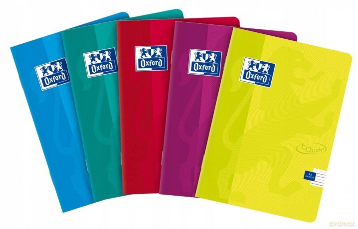 ZESZYT OXFORD TOUCH A4 32K 90G LP2K linia podwójna kolorowa PAKIET 10 SZTUK