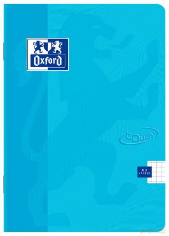 ZESZYT OXFORD TOUCH PASTEL A5 60K 90G K5M NIEBIESKI kratka z marginesem PAKIET 5 SZTUK