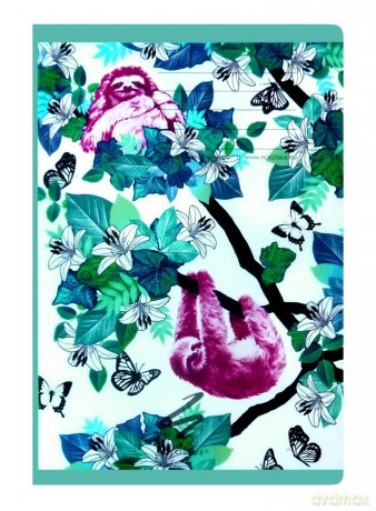 Zeszyt PP Fun II A4 60k gładki 80gsm pakiet 4 sztuki, 4 wzory