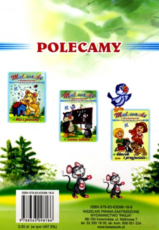 Leśna Szkoła Malowanki Z Wierszykami [KSIĄŻKA]