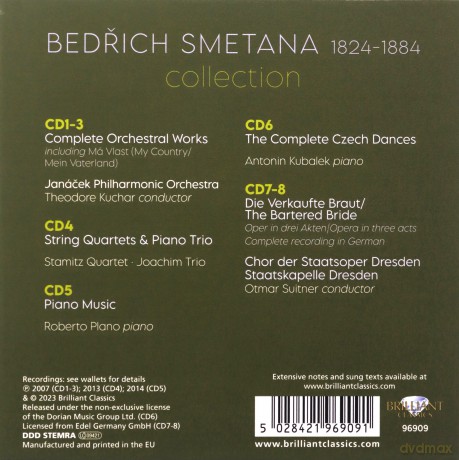 Bedrich Smetana Collection [8CD]