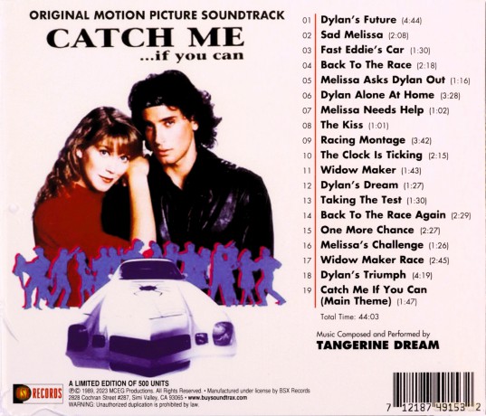 Tangerine Dream: Catch Me If You Can [CD]