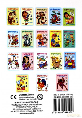 Malowanki Maluszka Wesoła Zima [KSIĄŻKA]