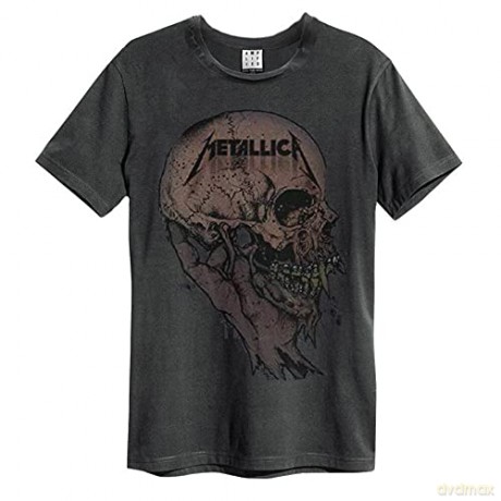Metallica: Metallica Sad But True Amplified Medium Vintage Charcoal T Shirt