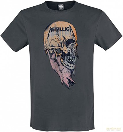 Metallica: Metallica Sad But True Amplified Small Vintage Charcoal T Shirt