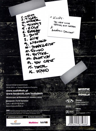 AudioFeels: Live (digipack) [DVD]