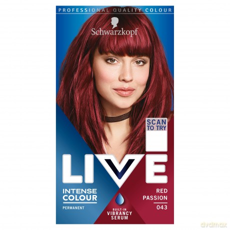 H SK LIVE Farba do włosów 43 Red Passion