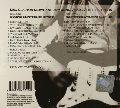 Eric Clapton: Slowhand 35th Anniversary (Deluxe) (digipack) [2CD]